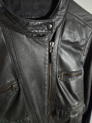 Chaqueta Piel Massimo Dutti Talla M Chica