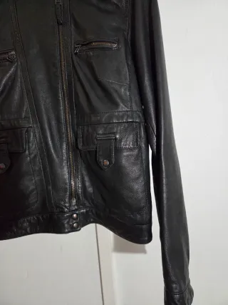 Chaqueta Piel Massimo Dutti Talla M Chica