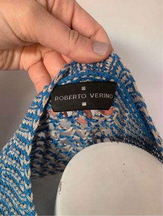 Sobrecamisa rejilla Roberto Verino azul