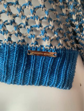 Sobrecamisa rejilla Roberto Verino azul