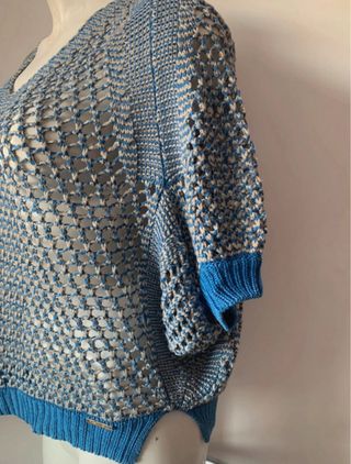 Sobrecamisa rejilla Roberto Verino azul