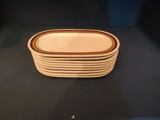 Plato ovalado cerámica multicolor