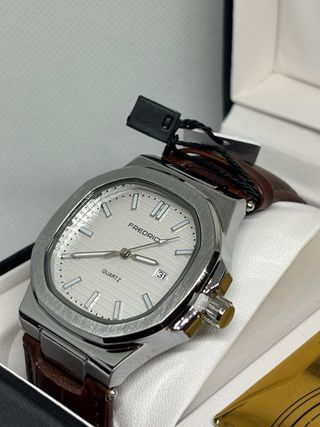 Orologio Fredric Quarzo Marrone Argento