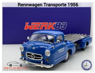 1:18 Mercedes Benz Rennwagen Transporte año 1955