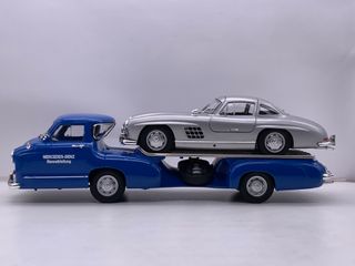 1:18 Mercedes Benz Rennwagen Transporte año 1955