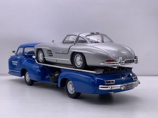 1:18 Mercedes Benz Rennwagen Transporte año 1955