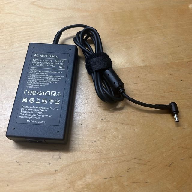 Cargador Portátil 120W 20V 6A MSI GF63 Thin 10th