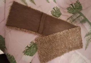 Stola in pelliccia sintetica beige