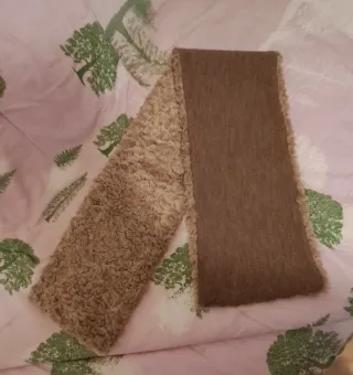 Stola in pelliccia sintetica beige