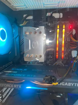 Ordenador Sobremesa Blanco Gaming + Monitor LG