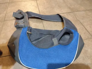 Transportín para Perro Azul y Gris