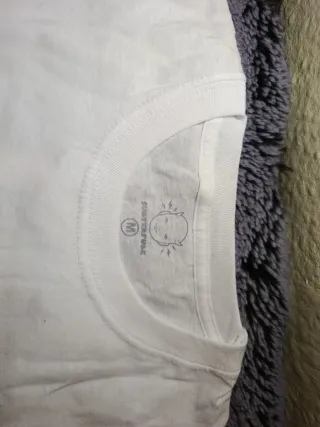 Camiseta Niña Polaca blanca con estampado rojo