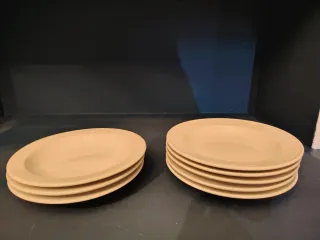 Juego de 8 Platos Soperos Blancos