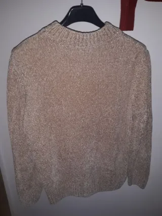 Jersey corto beige talla S