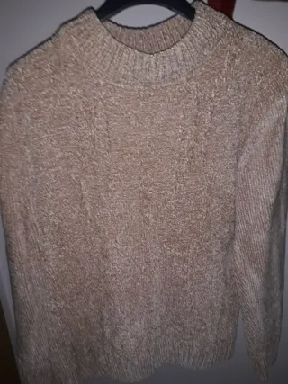 Jersey corto beige talla S