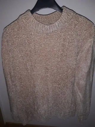 Jersey corto beige talla S