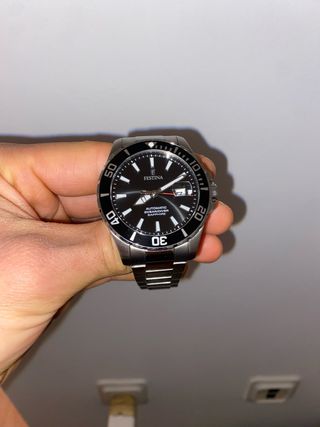 Reloj Festina Automático Acero Negro