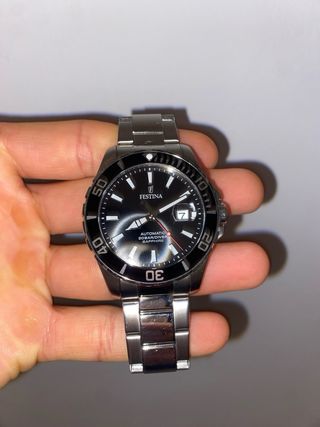 Reloj Festina Automático Acero Negro