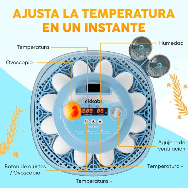 Incubadora Automática 12 Huevos