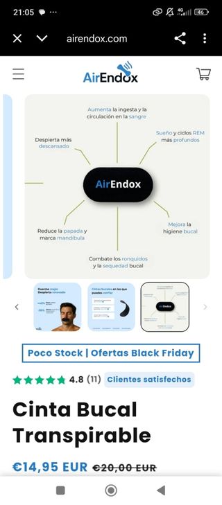 Cinta bucal hipoalergénica 30 uds