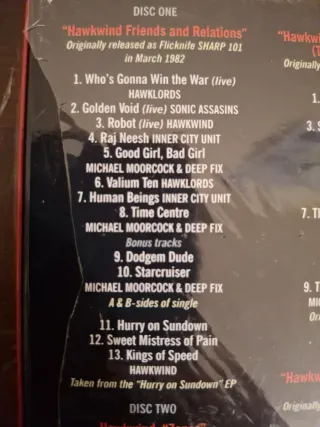 HAWKWIND The Flicknife Years 1981-1988 5 CDs Prog