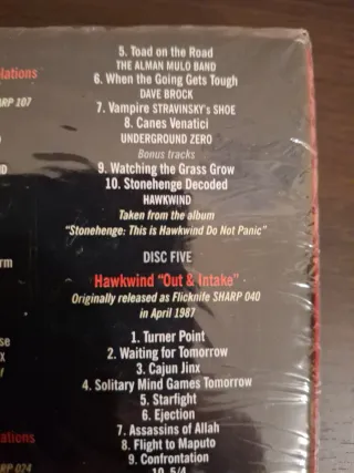 HAWKWIND The Flicknife Years 1981-1988 5 CDs Prog