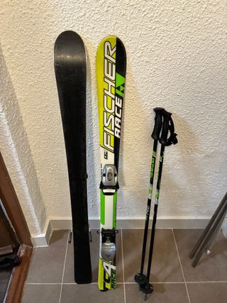 Esquís Fischer Race 110 cm+ Bastones