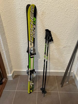 Esquís Fischer Race 110 cm+ Bastones
