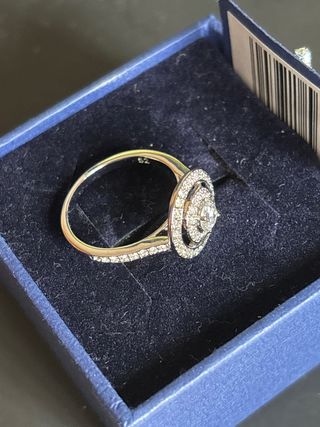 Anillo plata con circonitas