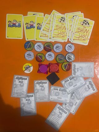 Lote Colección Shin Chan Tarjetas y Cromos tazos