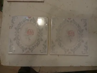 Azulejo antiguo Vintage Rosa