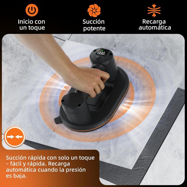 Ventosa Azulejos 300 kg + Cable USB + Maletín