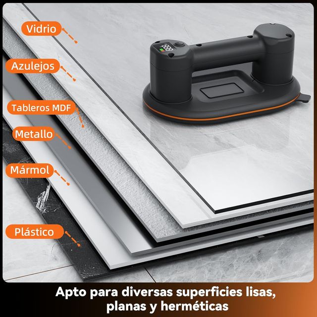 Ventosa Azulejos 300 kg + Cable USB + Maletín