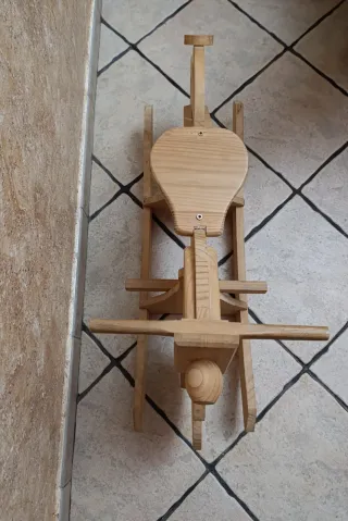 Moto balancín madera natural