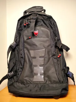 Ducati Corse Trolley Backpack Nero con Ruote