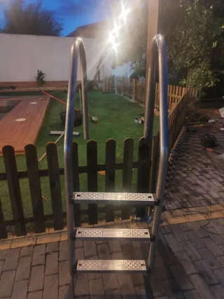 Escalera piscina acero inoxidable