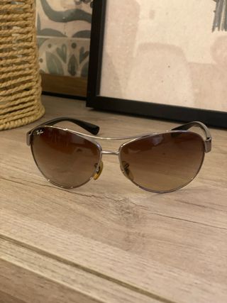Gafas Ray-Ban Aviator Hombre Marrón/Plata