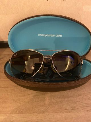 Gafas Ray-Ban Aviator Hombre Marrón/Plata