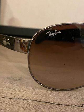 Gafas Ray-Ban Aviator Hombre Marrón/Plata