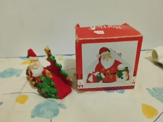 Sujeta servilletas navideño vintage Santa Claus