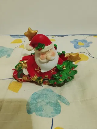 Sujeta servilletas navideño vintage Santa Claus