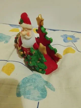 Sujeta servilletas navideño vintage Santa Claus