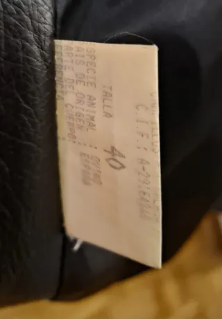 Cazadora cuero/piel 80s