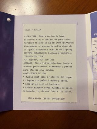 Mesa y aparador de madera maciza