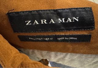 Giacca Zara camoscio color cammello