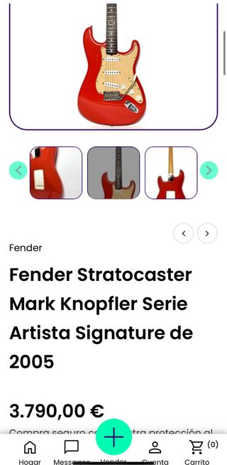 Fender Stratocaster Réplica Mark Knopfler