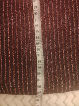 Vestido fiesta lentejuelas dorado y rojo