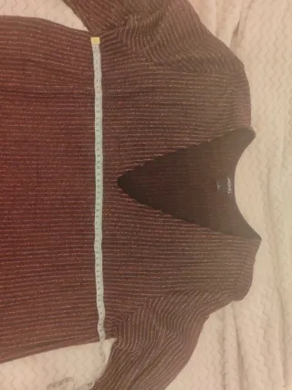 Vestido fiesta lentejuelas dorado y rojo