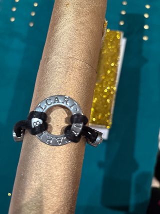 Pulsera Bulgari Negra y Plateada