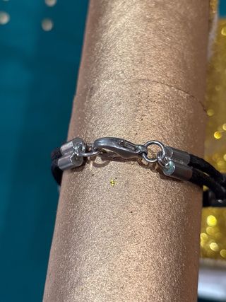 Pulsera Bulgari Negra y Plateada